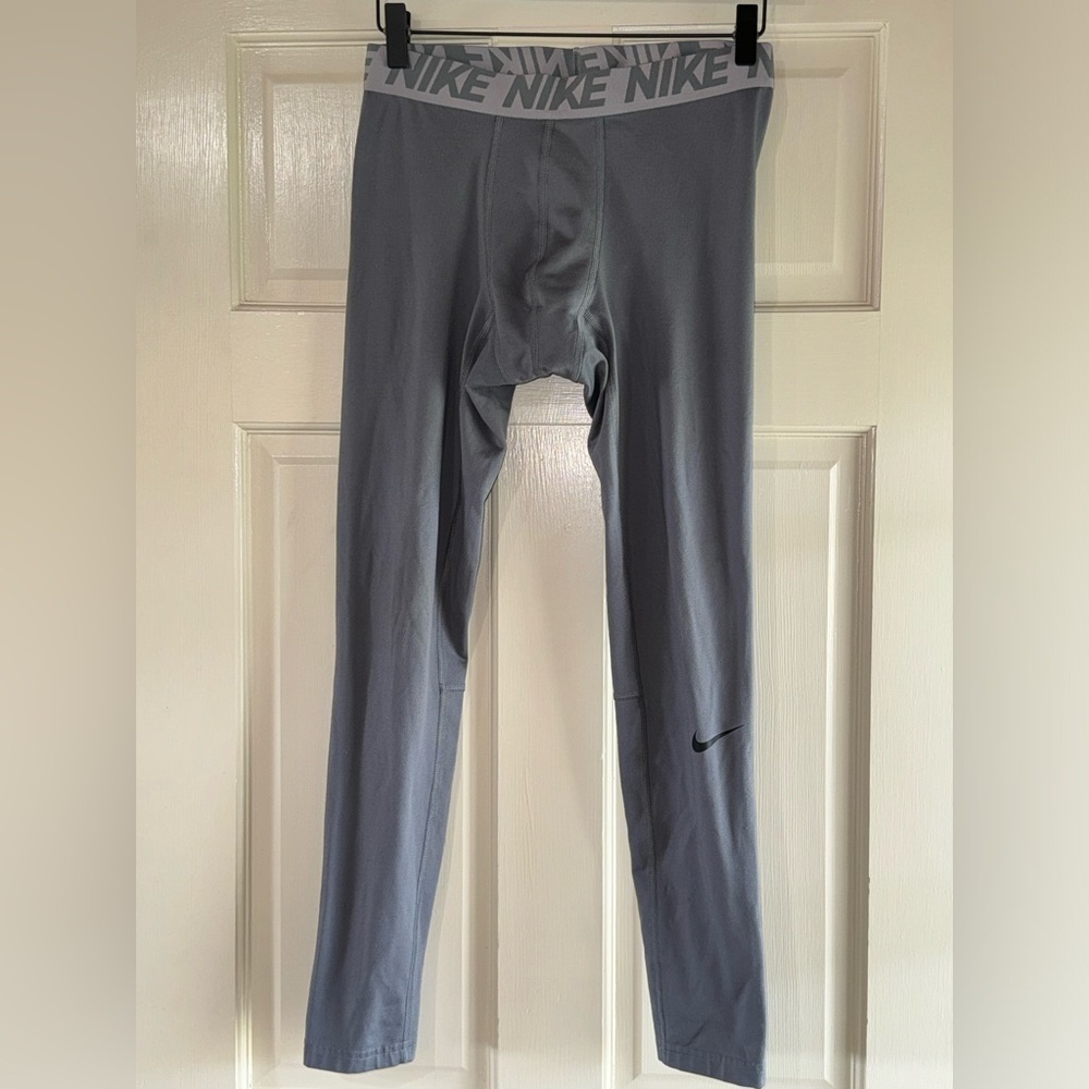 Nike Dry-Fit Compression Grey Tights Size Medium